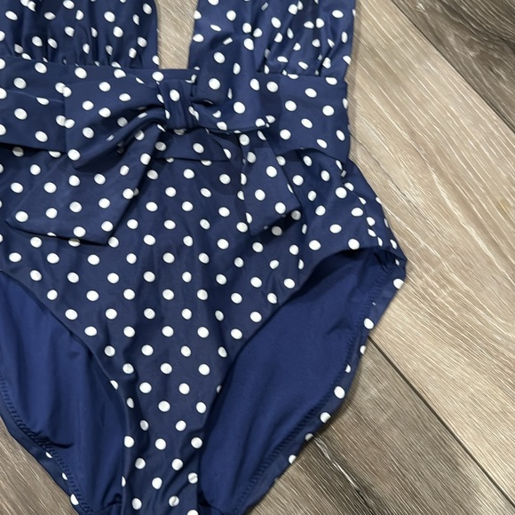 NWOT! Onia Blue Polka Dot One Piece - Picture 3 of 7